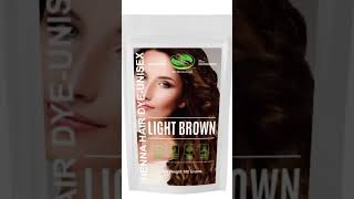 Get light brown with henna!