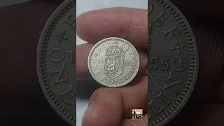 1955 United Kingdom 1 Shilling #coin #collection #coinscollection #coinage