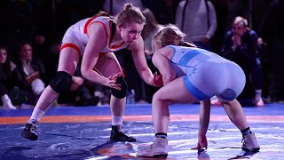 U20 Roberta Luostarinen (FIN) vs Tiffany Stoshak (USA) 51kg. Women wrestling.