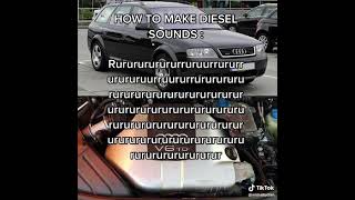 How to make diesel sound(v6 tdi)