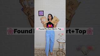 Myntra top skirt jeans haul #myntra #myntrafinds #meesho #shorts #fashion #youtubeshorts #ashortaday