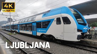 Trains in Ljubljana 🇸🇮 Slovenia on a Rainy Day | Slovenske železnice | Hauptbahnhof | SLO railways