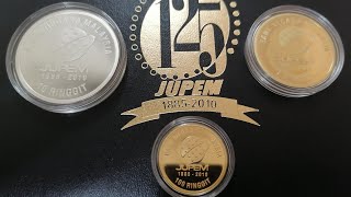 2010 JUPEM 125 Anniversary of Dept of Survey and Mapping of Malaysia Proof set Gold Coin