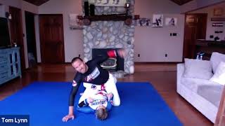 Tom Lynn teaching striking defense for Jiu-Jitsu on zoom June 2 2020