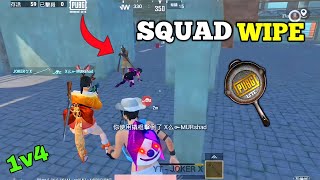 SQUAD WIPE WITH PAN 😱 5 FiNGER CLAW | 1v4 GAMEPLAY | BGMI LITE @LouwanBabaji