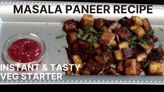 Easy & tasty veg starter masala paneer recipe | Healthy & Tasty food | Shorts veg starter recipe