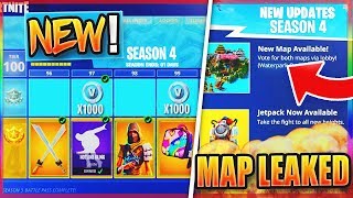 *NEW* Fortnite SEASON 4 MAP LEAKED?! - “TILTED TOWERS” REPLACED TOMORROW!? NEW Fortnite SEASON 4!