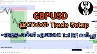 How I traded GBPUSD using ict strategy Explained in Malayalam