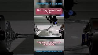 Perfect Laser CO2 laser engraving machine on wineglass#co2laserengravingmachine