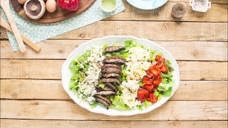 Cobb Salad with Portabella Mushrooms