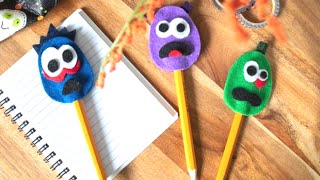 DIY/Stationary Items / How to make Pencil Toppers at Home /Easy Pencil Decoration Ideas