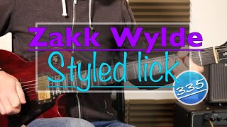 Lick Friday Week 335 - Zakk Wylde styled lick F#m