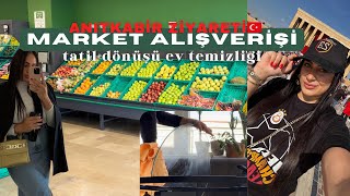 TATİL DÖNÜŞÜ DEV MARKET ALIŞVERİŞİ&TEMİZLİK 😰| cumhuriyetimizin 100. yılı Atamızı ziyaret ettik🇹🇷