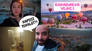 KAPADOKYA VLOG 1 | KAPISIZ TUVALETLİ MAĞARA ODASI | NEVŞEHİR AVANOS #kapadokya #tatilvlog