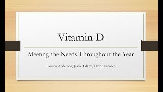 Vitamin D through the year