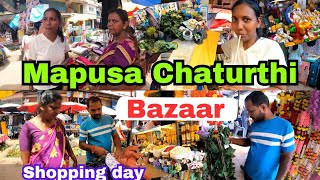 Ganesh Chaturthi Bazaar | Mapusa Famous Market in Goa|chaturthi shopping 🛍️| #shopping #mapusa