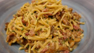 Домашние Спагетти с Лисичками в сливочном соусе / Homemade Spaghetti with Chanterelles