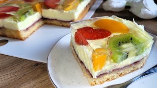 🍰Легкий бисквит с вкусным, нежным кремом на большом противне🍰Кулич🍰