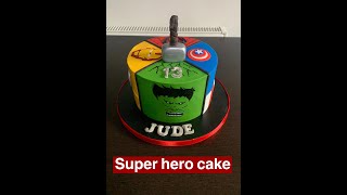 How to make super hero/Marvel cake