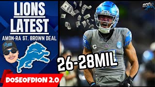 Lions CLOSE On DEAL w/ Amon-Ra St. Brown: What 26-28MIL MEANS? Lions Latest