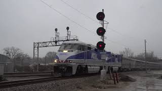 First revenue run for Metra's new F59PHI locomotives in 4K