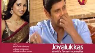 Vikram with Mallu anchor Meera