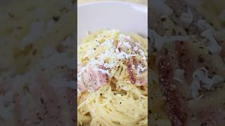 Angel Hair Carbonara is Easy, Cheese, and Delicious! #pasta