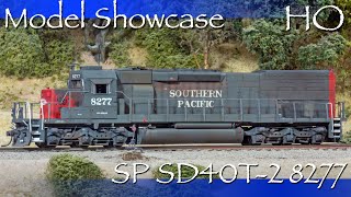 Gritty, Grimy 1990s-era Southern Pacific Tunnel Motor! - Model Showcase HO SP SD40T-2 8277!