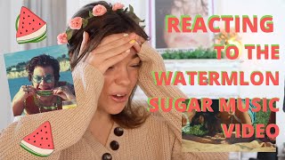 🍉REACTING TO THE WATERMELON SUGAR MUSIC VIDEO🍉