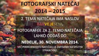 Fotografski natečaj 2014 - 2015