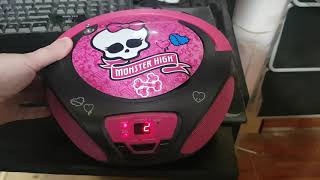 Radio grabador Monster High funciona ok¡!¡!