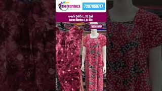 Pure Cotton Nighties L, XL size | Nighties wholesale and retail shop in  Hyderabad| The Womenza