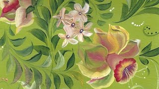 Card for Mother's Day. Flowers stroke painting. Открытка. Двойной мазок. Нарцысы.