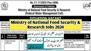 Ministry of National Food Security and Research Jobs 2024 - Complete Apply Process