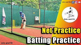 Batting practice with sidearm thrower | batting practice in net | cricket practice #cricket #viral