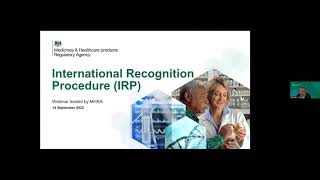 MHRA webinar on International Recognition - September 2023