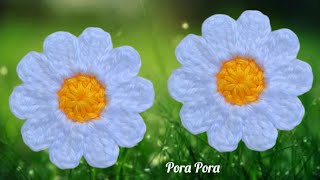 How To Crochet A Daisy Flower I Easy Crochet Flower Tutorial For Beginners