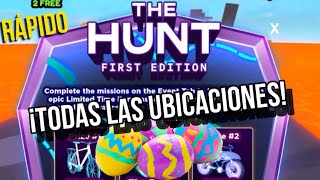 COMO CONSEGUIR TODOS LOS HUEVOS RAPIDO EVENTO THE HUNT ROBLOX COMO COMPLETAR THE HUNT RAPIDO