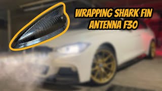 How to wrap your Shark fin antenna carbon fiber on the F30