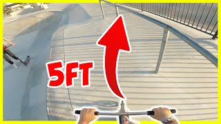 GRINDING TALLEST EVER SKATEPARK RAIL!