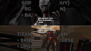 SCP-096 VS Upgraded Titan Speakerman | #shorts