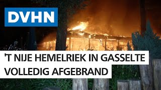 Restaurant 't Nije Hemelriek in Gasselte afgebrand