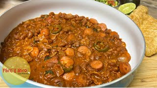 FRIJOLES CHARROS Deliciosos 👌Receta Super Fácil!