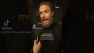 Rhys Ifans speaks a few words in French, during the Premiere of #HouseOfTheDragon #RhysIfans #Paris