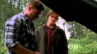 Supernatural - Working On Car Scene 2015