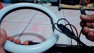 Unboxing Ring Fill Light Harga Murah +Tripod #ring fill light #lampu make up