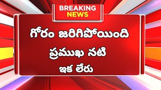 ఘోరం జరిగిపోయింది ప్రముఖ నటి ఇక లేరు#lmns news