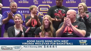 Addie Davis will head to Buckhannon to play basketball for West Virginia Wesleyan