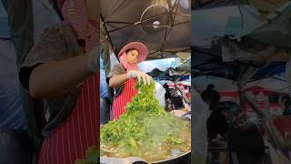 Spicy Mushroom with Tiliacora Triandra Extract Soup at Bangkok Street Food Thailand