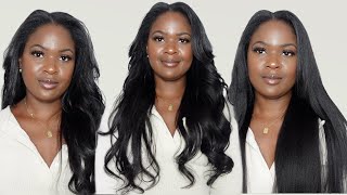 ESAICONTOUR V PART YAKI STRAIGHT WIG INSTALL FT. BEAUTYFOREVER HAIR